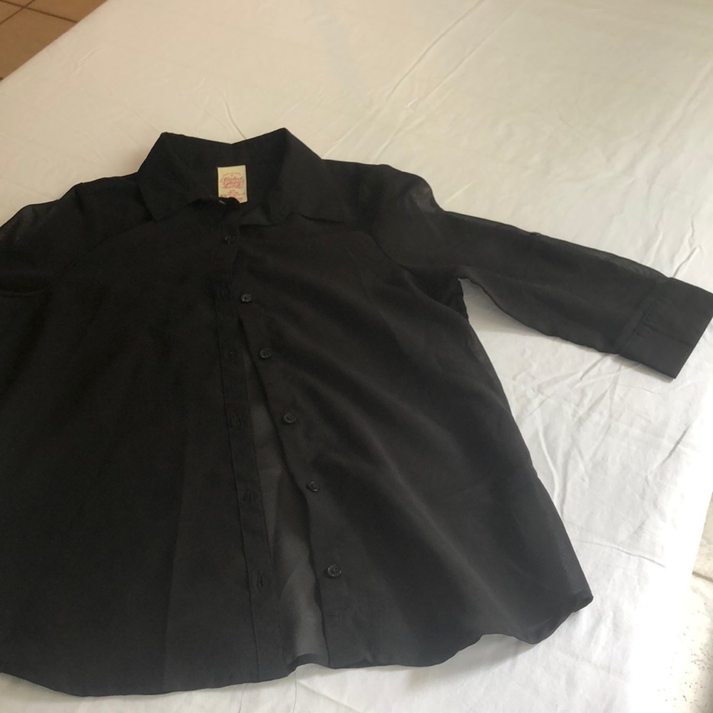 Sheer dress shirt